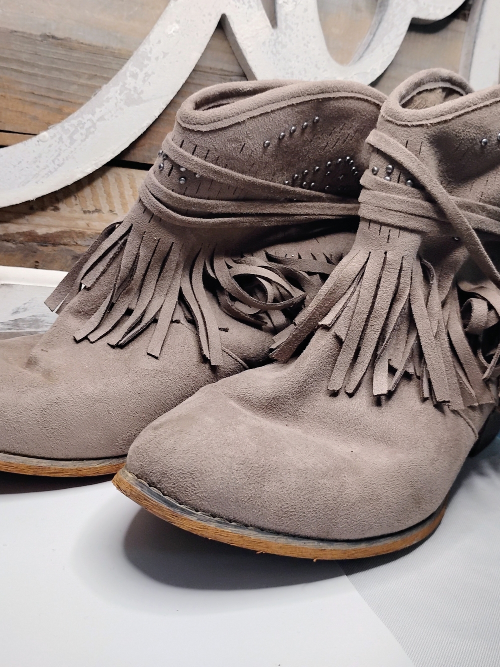 Not Rated,Womens Fringe Boots- Size 10